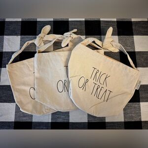 NWOT Rae Dunn Canvas Trick or Treat Bags